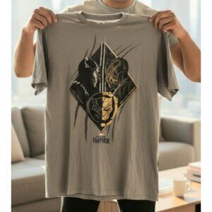 Marvel Comic Black Panther Erik Killmonger 2X T-Shirt Graphic Cotton